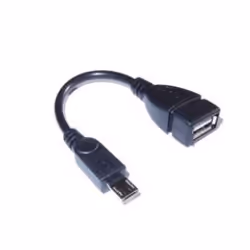Dynamode C-USBF-MI, 0,1 m, USB A, Micro-USB A, USB 2.0, Mâle/Femelle, Noir