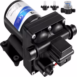 Pompe à Diaphragme à Eau 12 V La pompe à eau douce est spécialement conçue pour le système de pressurisation. La pompe à eau  ...