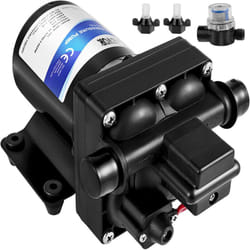 Vevor - Pompe a Eau de Lavage 12V dc Pompe Haute Pression 4 gpm Pompe a Eau Diaphragme 55 Psi Pompe de Pulverisateur a Amorcage Automatique Ideale