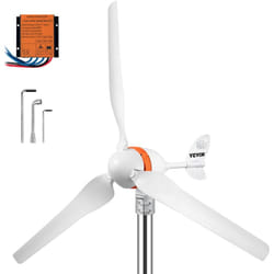 Vevor - Generateur Eolienne 12V, Kit Generateur Turbine Eolienne 400W 3 Pales Controleur mppt Moteur a Aimant Triphase 24A Corps Aluminium Queue