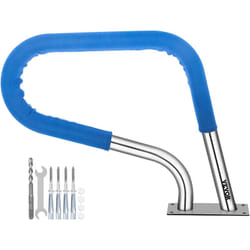 Vevor - Rampe Piscine Inox 81,2x58,4 cm Main Courante 113 kg Rail Barre deAppui de Piscines Tube 4,83 cm Epaisseur 2 mm avec Housse Poignee 1,2 m 4