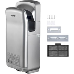 Vevor - Seche-Mains Automatique 2000W Seche Main Air Pulse Electrique Commercial abs Super Puissant Filtration hepa 43℃ Moteur a Balais Carbone pour