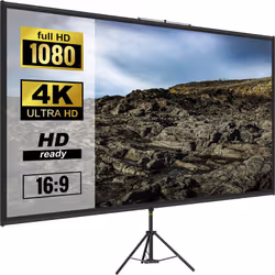 VEVOR Ecran de Projection avec Trepied 80" 203,2 cm Toile de Projecteur avec Trepied 16:9 4K HD Ecran de Projection avec Pied Zone deImage 178 x 100
