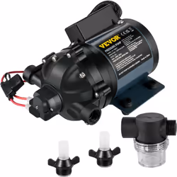Pompe à Eau de Camping-Car 12 V Haute Pression & Travail Silencieux & Double Sécurité Vous êtes toujours gêné par le lavage d ...
