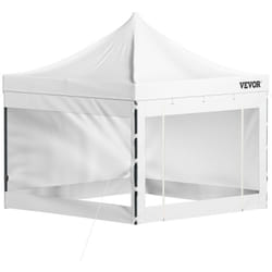 VEVOR Tonnelle Impermeable 3x3 m Tente Pop-up Jardin avec Parois Laterales Pavillon Terrasse Exterieure Abri Pliable Soleil Pluie Neige Resistant aux