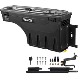 Boite de Rangement pour Lit de Camion Noir 34 kg Ramasseur Arriere Boite a Outils pour Ranger 25 l en abs et Acier au Carbone pour Ameliorer