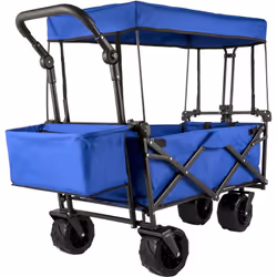 Chariot Pliable Bleu & Poignée Réglable & Grande Mobilité Si vous recherchez un chariot pliable, VEVOR sera votre meilleur ch ...