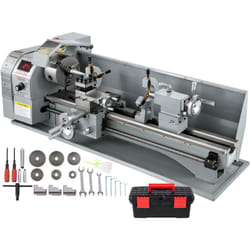 Vevor - Tour a Metaux de Precision 1100W 220 x 750 mm Mini Tour a Bois a Vitesse Variable 50-2250±10% tr/min Tour Electronique Professionnel Tour