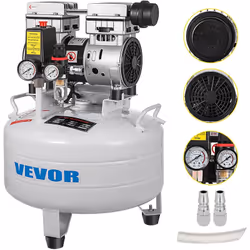 Compresseur d'Air 30 L Pompe sans Huile & Moteur en Cuivre & Ultra Silencieux Ce compresseur d'air peut être largement utilis ...