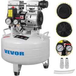 Compresseur d'Air sans Huile 30 l, Compresseur Silencieux a Air Comprime 850 with 1.1 hp Compresseur Vertical 165 L/min Outil d'Atelier pour