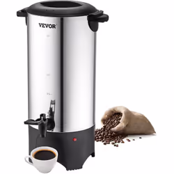 Percolateur à Café Commercial--Commencez la Journée avec de l'Arôme Capacité de 50 Tasses & 1 Minute par Tasse & Câble d'Alim ...
