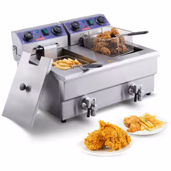 DESCRIPTION GÉNÉRALE Cette friteuse commerciale VEVOR est conçue pour maximiser l'efficacité, idéale pour les snack-bars et l ...