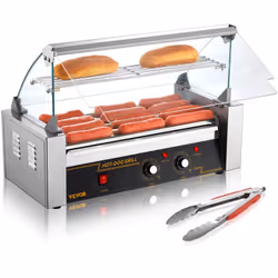 Machine à rouleaux pour hot-dogs 5 rouleaux pour 12 saucisses Avec le rouleau à hot dog de VEVOR, cuisiner vos plats préférés ...