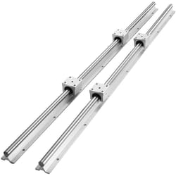 Vevor - Rail de Guidage Lineaire SBR20 1000 mm 2PCS Rails Lineaires 1000 mm 4PCS Blocs Roulement SBR20UU Kit Glissieres a Roulement Lineaire pour