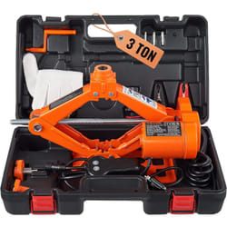 VEVOR Cric électrique pour voiture 3 t/2993,7 kg 12 V - Cric à ciseaux double patin avec télécommande pour berline, SUV et camion