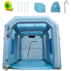 VEVOR Cabine de Peinture Gonflable 4x2,95x2,75 m Tente Peinture Gonflable Automobile en Oxford 210D avec Systeme de Filtration 1 Souffleur 950 W
