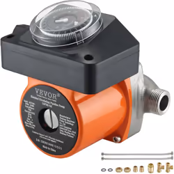 Pompe de Circulation d'Eau Chaude Minuterie Intelligente & Démarrage/Arrêt Automatique & Clapet Anti-retour La pompe de circu ...