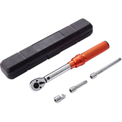 Vevor - 1/4' Cle Dynamometrique Mecanique Cle de Torsion 2,3-23 N.m Precision ±3% Cle a Cliquet Reglable 72 Dents Contre Surcouple avec Adaptateurs