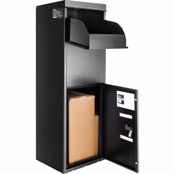 Boîte à Colis VEVOR 35,5 x 29,5 x 105,5 cm Verrouillage par Mot de Passe & Acier Galvanisé & Grand Espace de Rangement Conçue ...