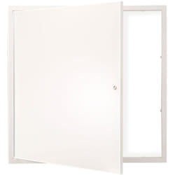 Trappe de Visite en Acier Galvanise Porte de Revision Ouverture 411x411 mm a 165° Surface Facile a Peindre Panneau d'Acces Maintenance avec Serrure