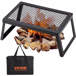 Faites des Grillades avec la Grille de Feu de Camp VEVOR Le gril de camping portable et pliable est la solution ultime pour l ...