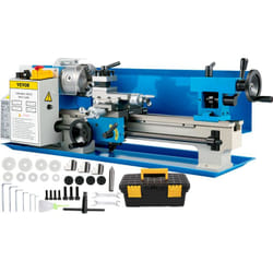 VEVOR 7 "x14" Mini Tour de Fraisage a Table de Precision a Table a vitesse variable 50-2500 tr / min en Nylon 550W