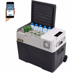 Réfrigérateur Portable 30 L Affichage LED & Refroidissement Efficace & Faible Bruit Ce petit réfrigérateur portable de qualit ...