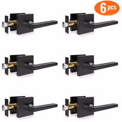 6 Paires de Poignées de Porte sans Verrouillage de VEVOR Facile à Utiliser & Réversible & Universelle Il suffit d'une rotatio ...