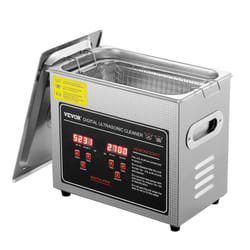 VEVOR Machine de Nettoyage Ultrasonique 3L pour Bijoux, Automobile Outils | Bac Inox Digital à Ecran LED - 220V EU