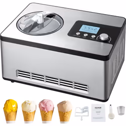 Sorbetière Automatique Cette turbine à glace domestique est facile à utiliser et permet de fabriquer des glaces en une heure. ...