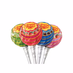 Chupa Chups The Best Of, Pomme, Cola, Crème, Fraise, Sucette, Multicolore, 12 g, 100 pièce(s), For fruit flavours: sugar, glu ...