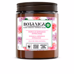 Bougie Botanica rose & géranium 205 gr