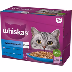 WHISKAS NOURRITURE HUMIDE POUR CHAT EN GELÉE 12 X 85 G - NOURRITURE HU