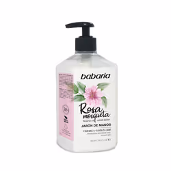 Babaria Savon Mains Rose Musquée 500ml, Mains, Savon liquide, Flacon pompe, Nettoyant, Hydratant, Hydratant, Protection, Rose ...