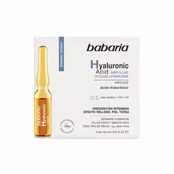 Babaria Hyaluronic acid vials 5 x 2 ml, Femmes, Tous types de peau, 10 ml