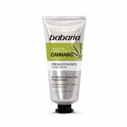 Babaria Crème mains à l’huile de cannabis 50ml, Crème nettoyante, Unisexe, Tous types de peau, Hydratant, Nourrissant, Tube, ...