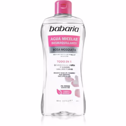 L’eau micellaire Babaria Rosa Mosqueta est enrichie en particules actives ultra-fines qui capturent les impuretés et les rési ...