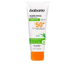 Fluide visage à l’aloe vera pour peaux sensibles Spf 50+