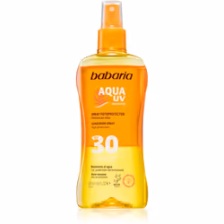 Le produit bronzant protecteur Babaria Sun Aqua UV est un soin indispensable pour votre peau lorsque vous vous exposez au sol ...