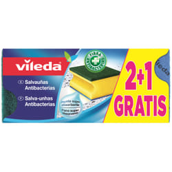Vileda 8410435030015 éponge Rectangulaire Tissu Vert, Jaune