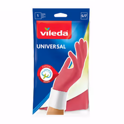 Gant Universel Taille S Couleur Rose. Matière: Coton/Latex. Polyvalent. 146078 Vileda
