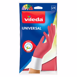 Vileda 166566, Coton, Latex, Rose, Unisexe, L, Languettes hautes, Coton