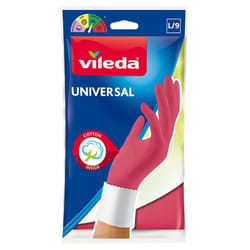 Vileda 166566 gant de nettoyage Coton, Latex Rose Unisexe L