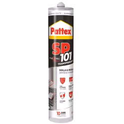 Pattex silicone transparent pour tous les matériaux à peindre - 1767969 Egalement sur surfaces humides Pour tous les matériau ...