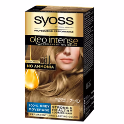 SYOSS Olio Intense Natural Blond 7-10, Blonde, 7-10, Natural Blond, Femmes, 115 ml, Tous types de cheveux