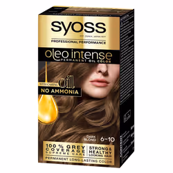 SYOSS Olio Intense Dark Blond 6-10, Blonde, 6-10, Dark Blon, Femmes, 115 ml, Tous types de cheveux