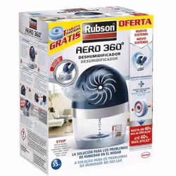 Description générale Le déshumidificateur Rubson Aero 360 de 450 g est idéal pour des pièces allant jusqu'à 22 m². Grâce à so ...