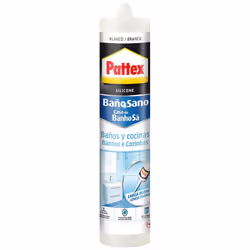 Pattex Bain Et Cuisine Blanc 280ml. Silicone Sanitaire De Première Qualité, Protection Contre Les Moisissures Pour La Réalisa ...