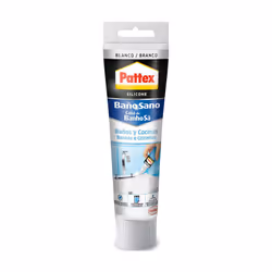 Pattex bain et cuisine blanc 50 ml. Silicone sanitaire de première qualité, protection contre les moisissures pour la réalisa ...