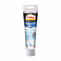 Pattex bain et cuisine transparent 50 ml. Silicone sanitaire de première qualité, protection contre les moisissures pour la r ...